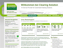 Tablet Screenshot of clearing-solution.com